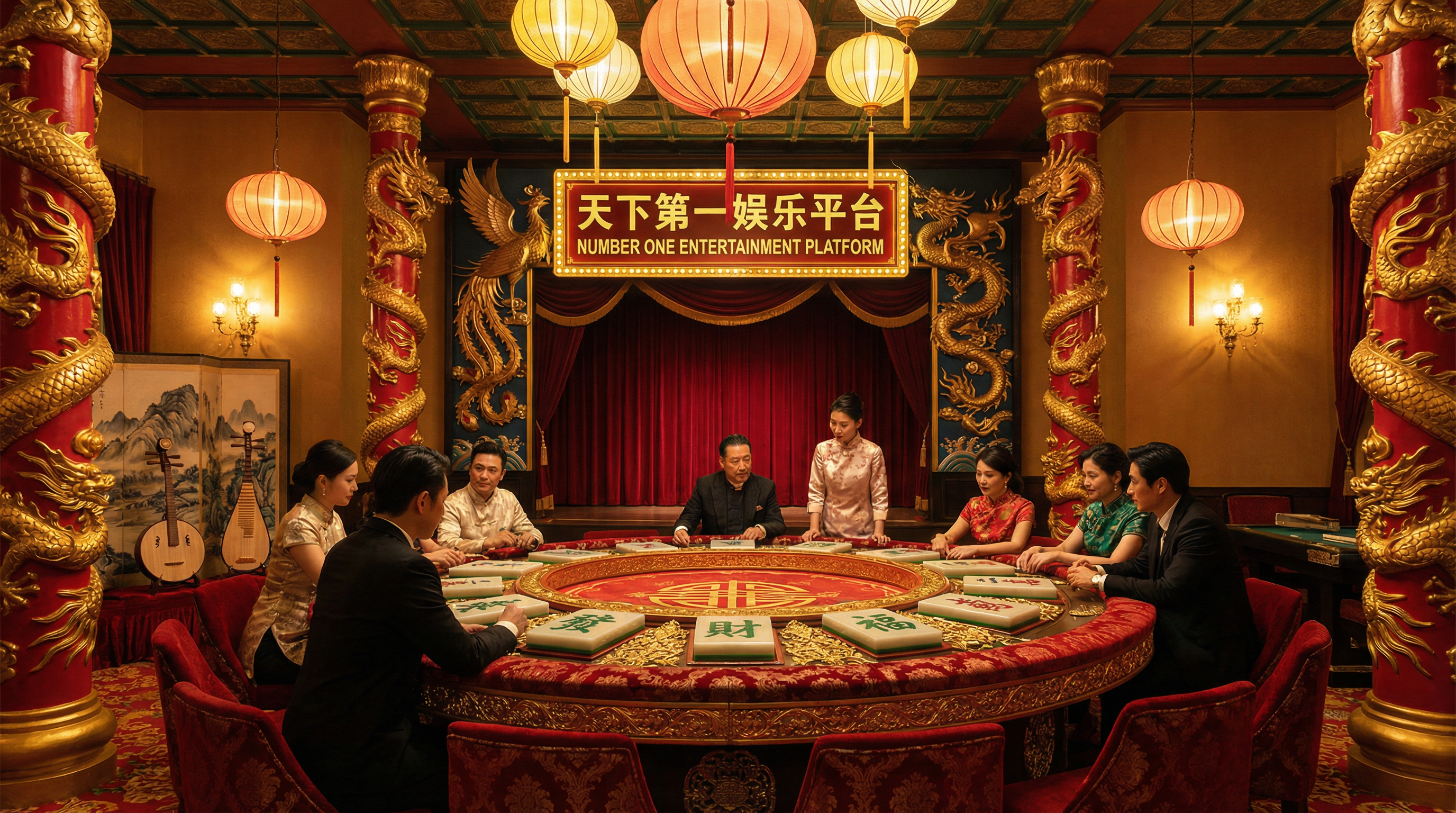 壹号娱乐东方风格游戏厅